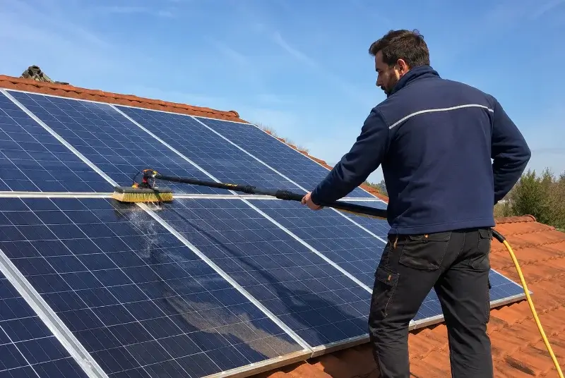 Nettoyage et entretien de panneaux solaires à Saint-Laurent-des-Hommes