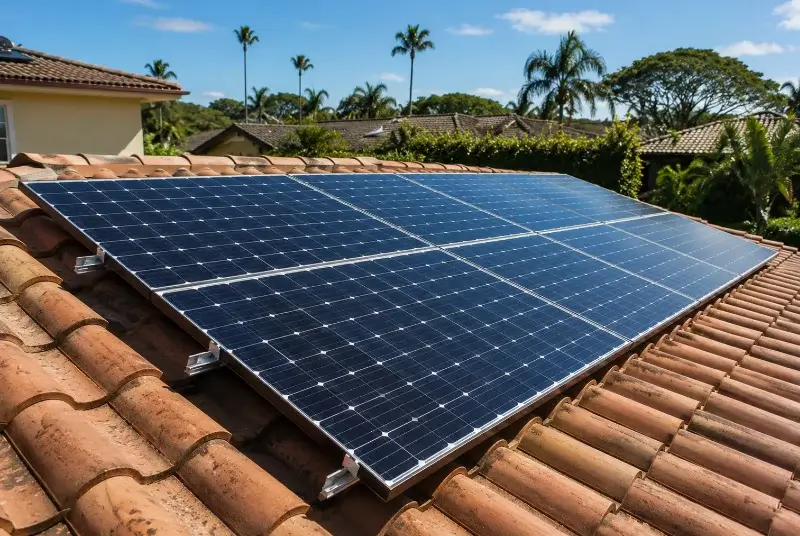 Installation de panneaux solaires à Saint-Laurent-des-Hommes
